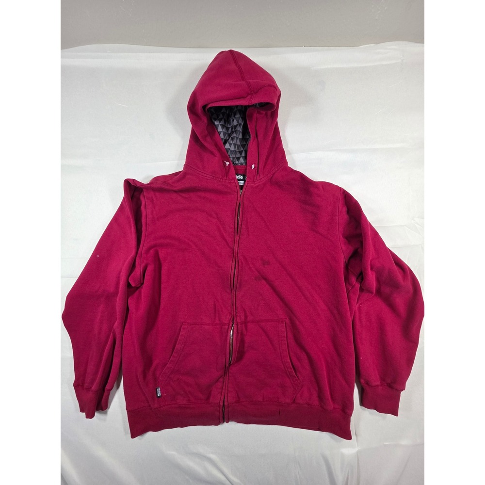 Hoodiebuddie Mens XL Magenta Pink Zip Up Hoodie HB3 Technology Sweatshirt